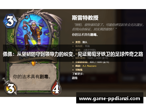 佩佩：从坚韧防守到领导力的蜕变，见证葡萄牙铁卫的足球传奇之路